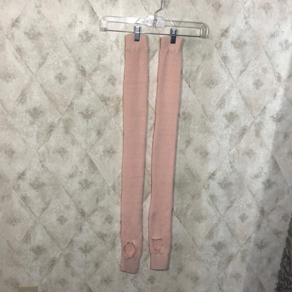 Pink legwarmers